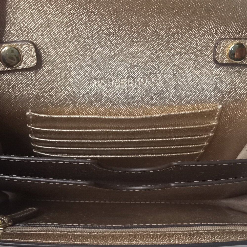 Michael Kors Golden Crossbody Purse - Picture 9 of 13